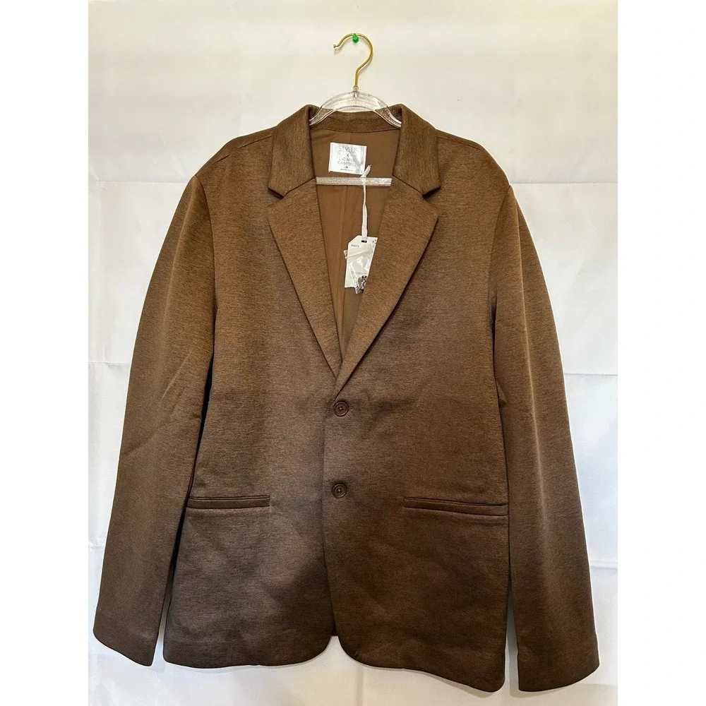 Stylus X LaDarius Campbell Long Sleeve Suit Jacket Brown  XXL - Picture 3 of 7